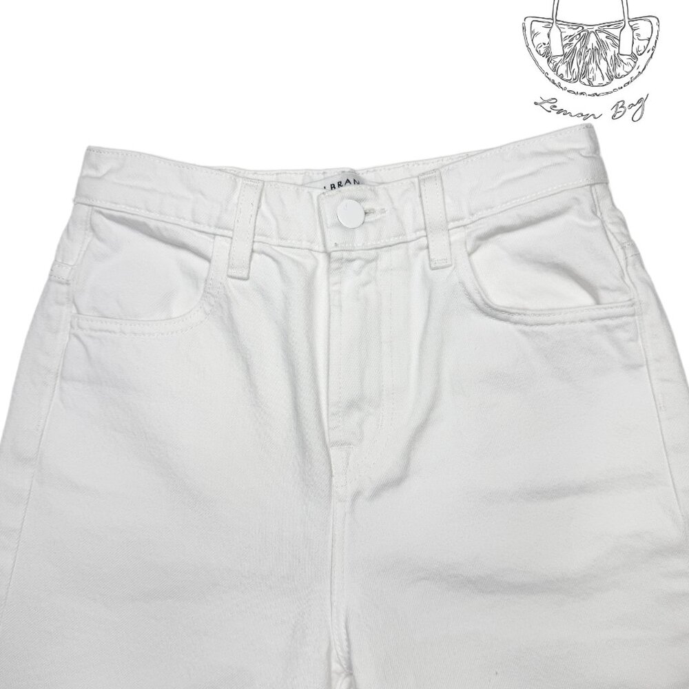 J Brand / High Rise Wide Cropped Jeans / Size 24 / White - Picture 5 of 7